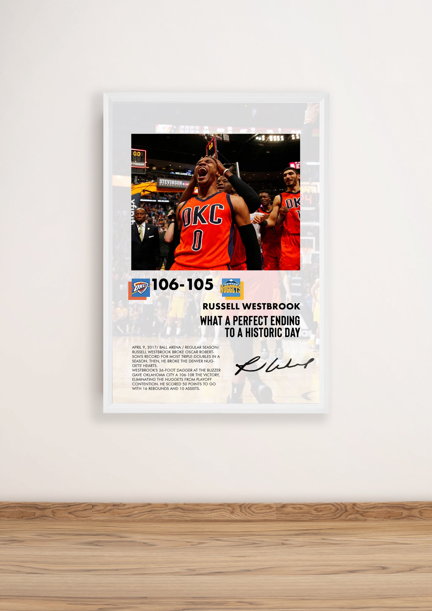 (NBA) Westbrook breaks Triple double record Poster