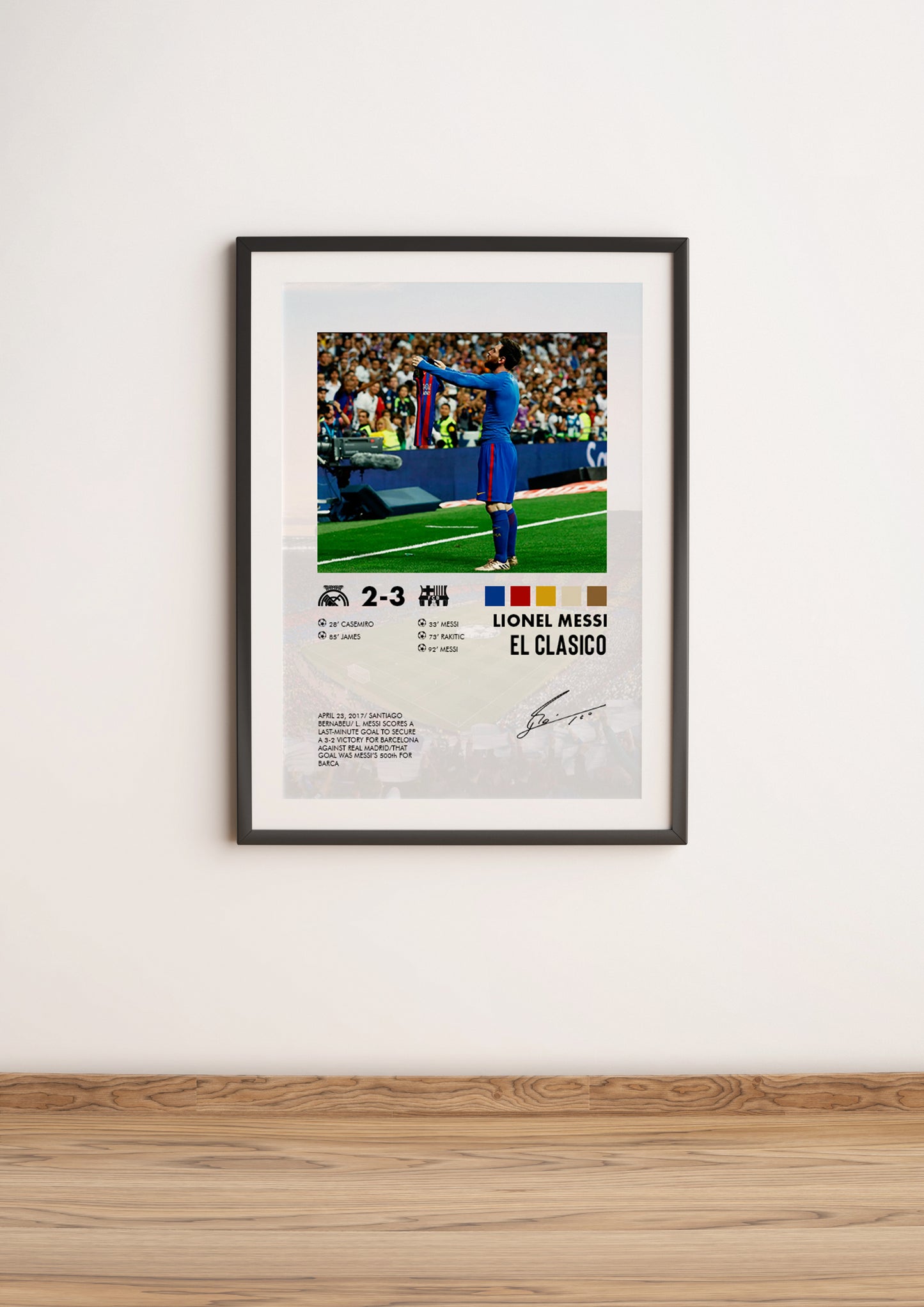 Real Madrid- Barcelona 2-3 poster