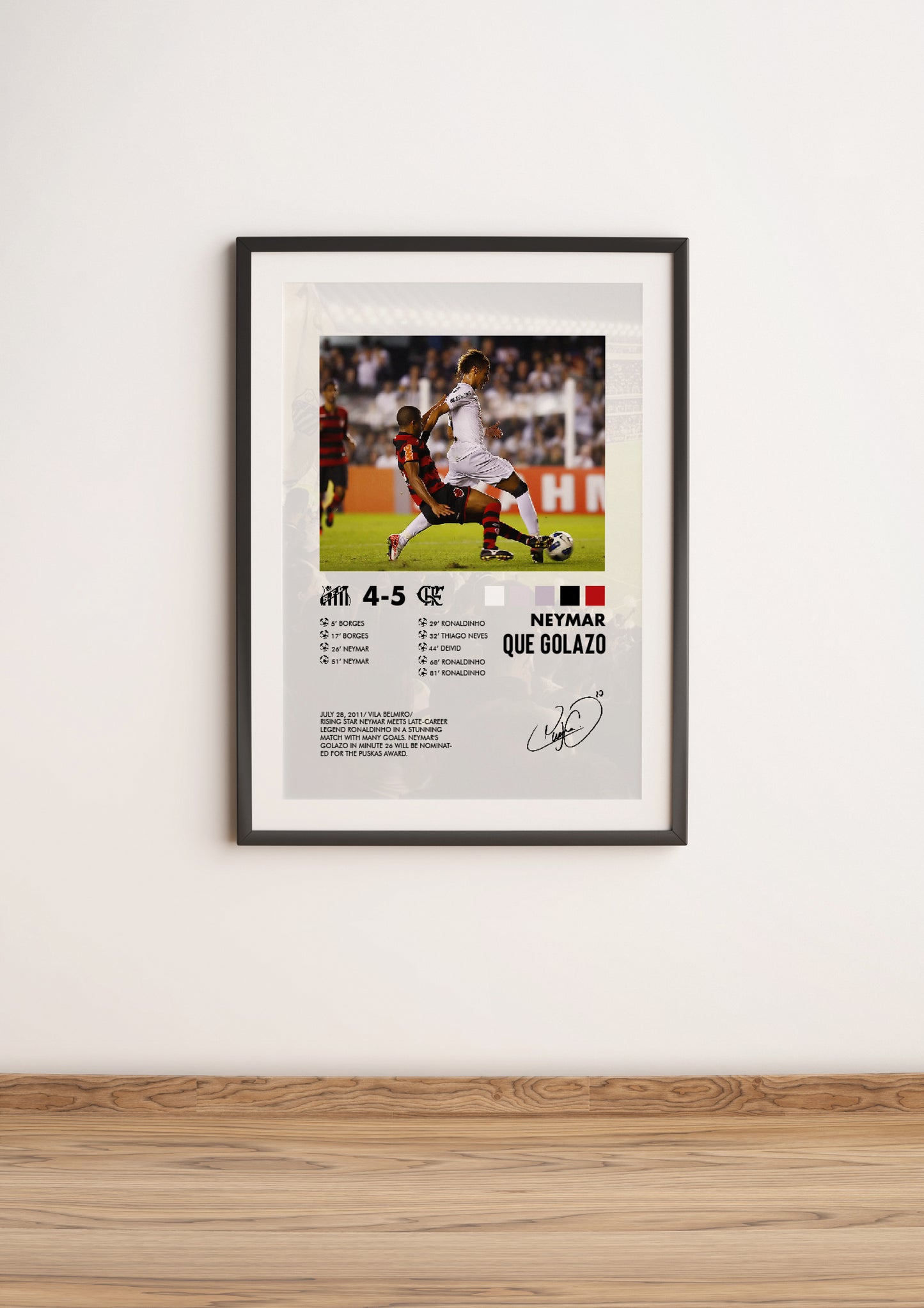 Santos-Flamengo 4-5 poster