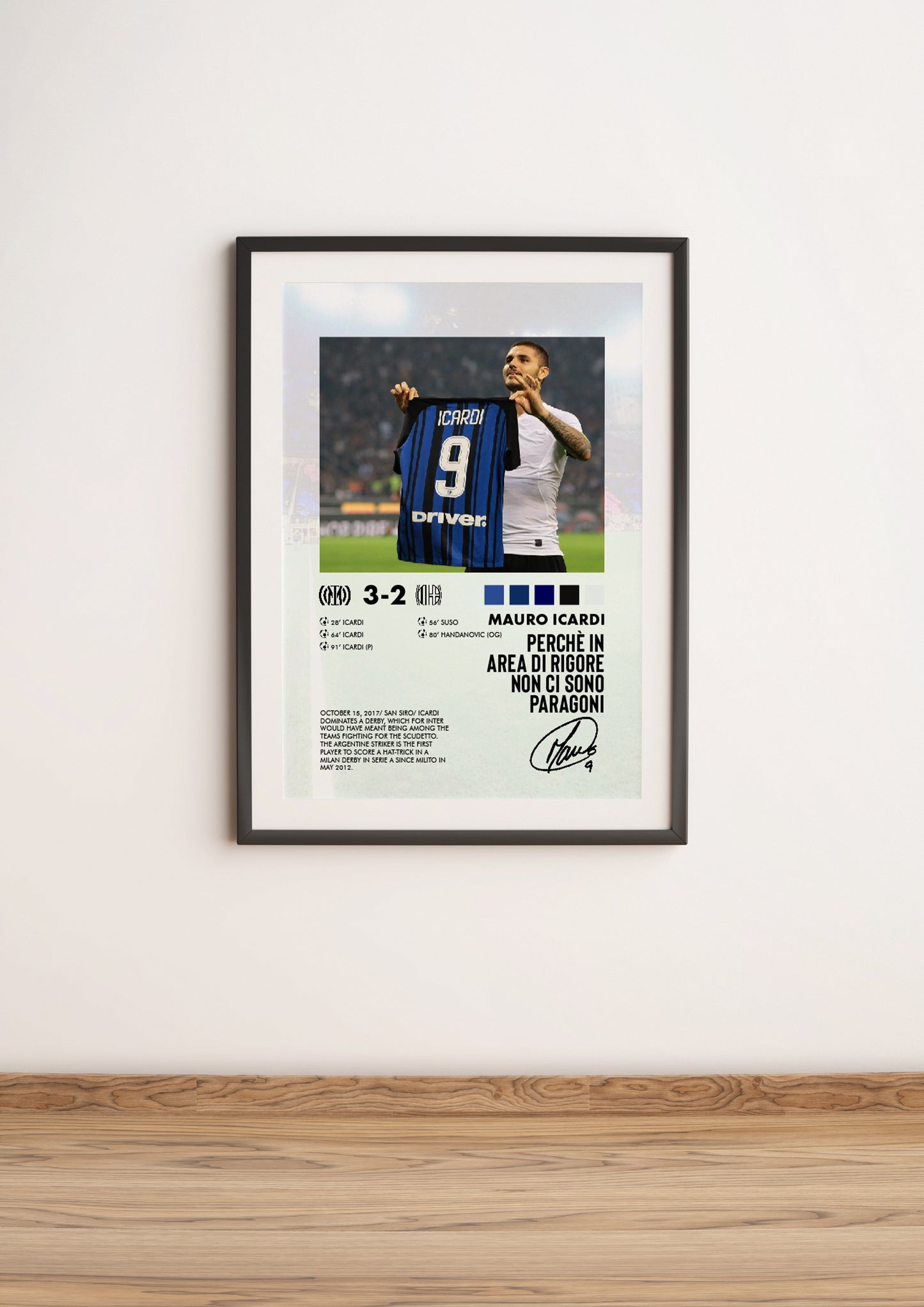 Inter-Milan 3-2 poster