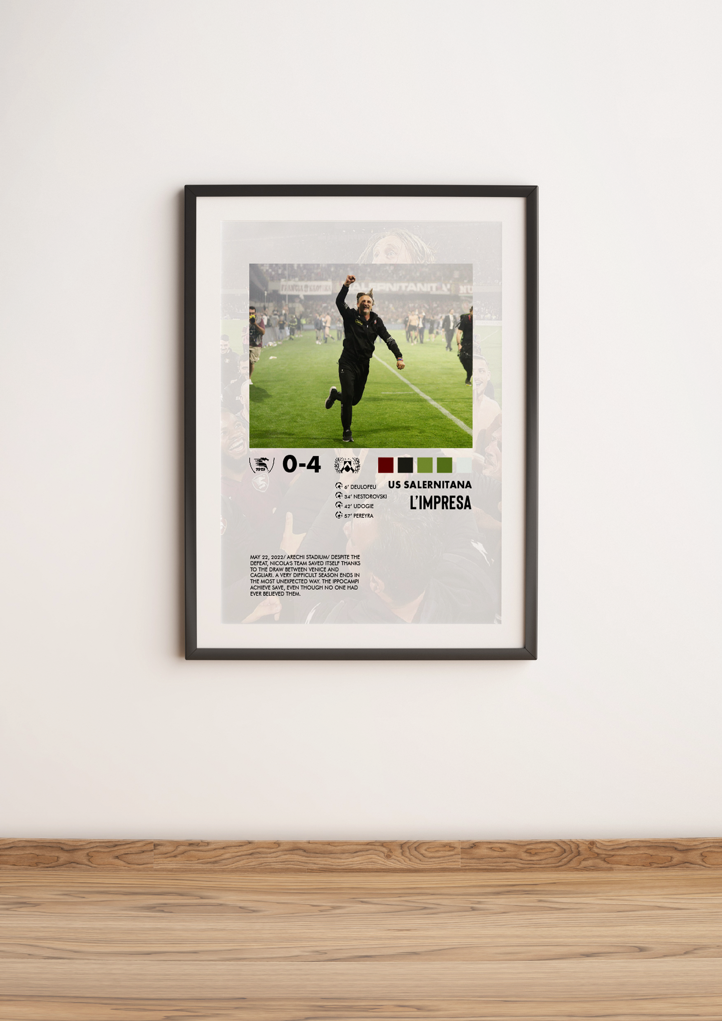 Salernitana -Udinese 0-4 poster