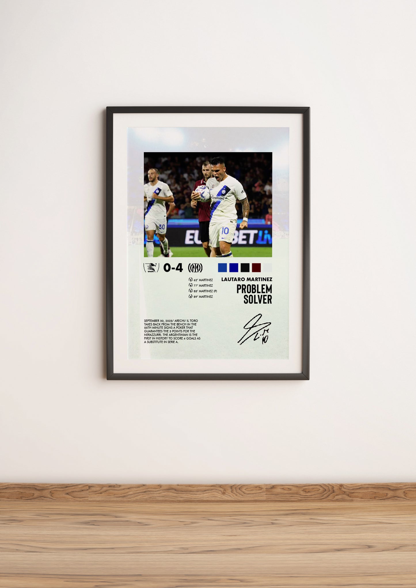 Salernitana -Inter 0-4 poster