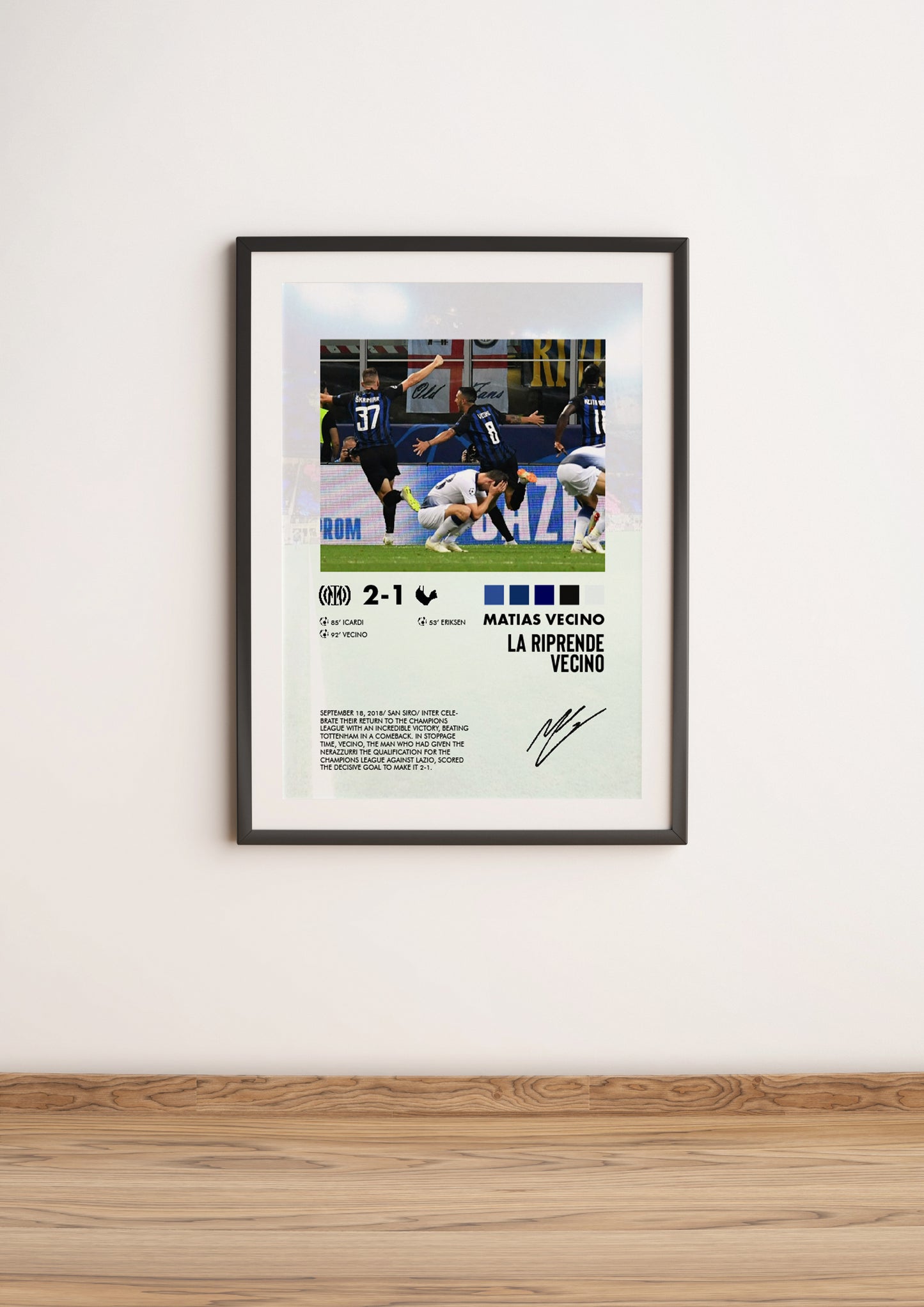 Inter-Tottenham 2-1 poster