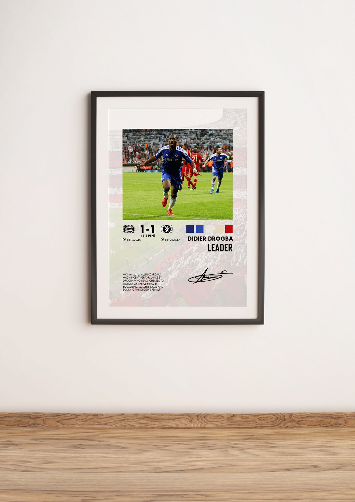 Bayern Munich-Chelsea 1-1 poster