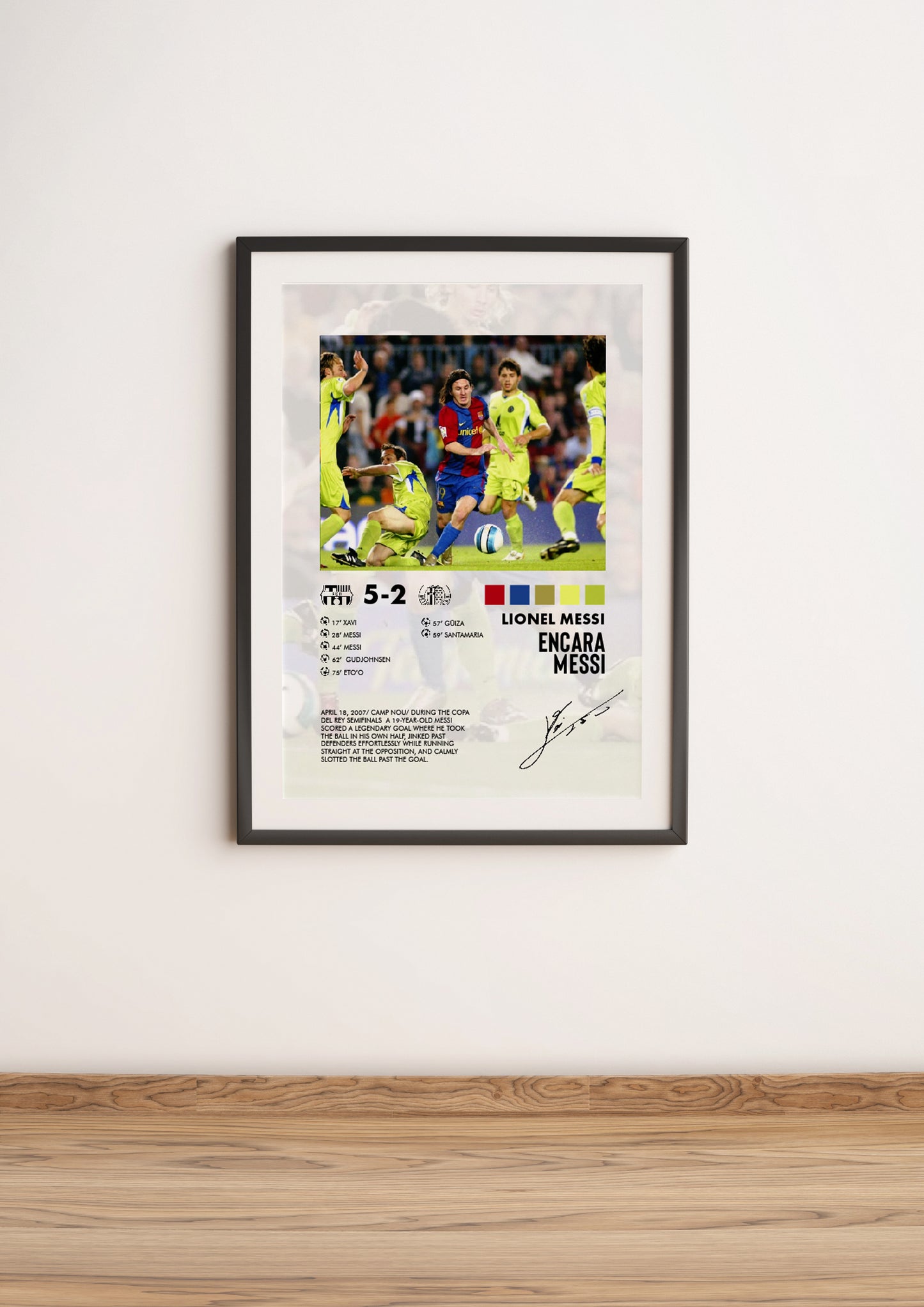 Barcelona-Getafe 5-2 poster