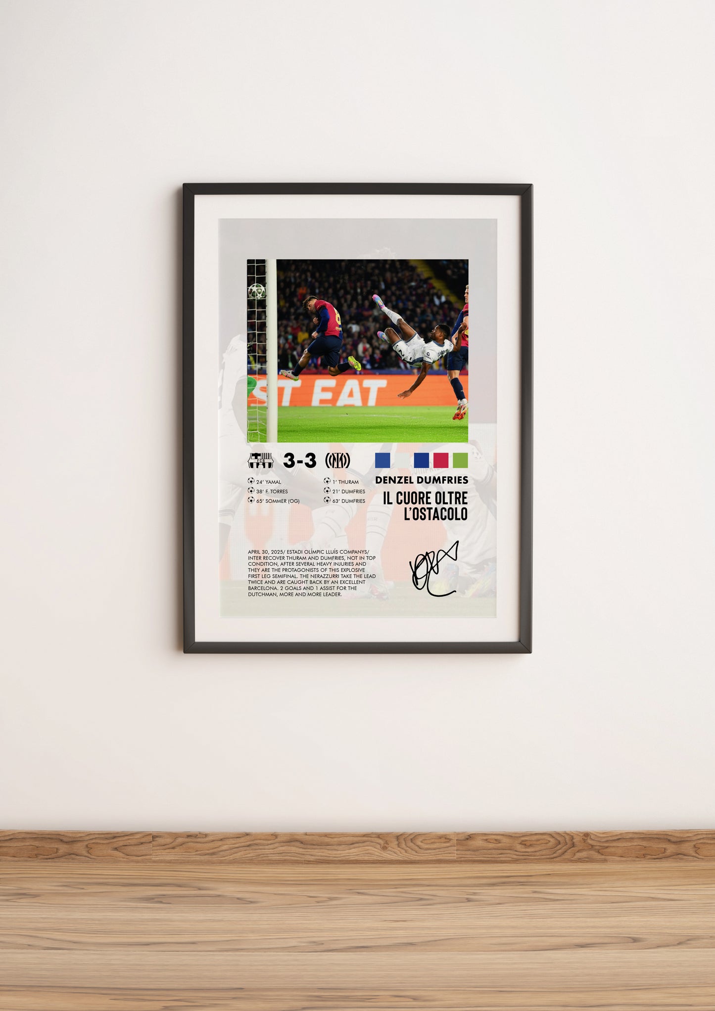 Barcellona-Inter 3-3 poster