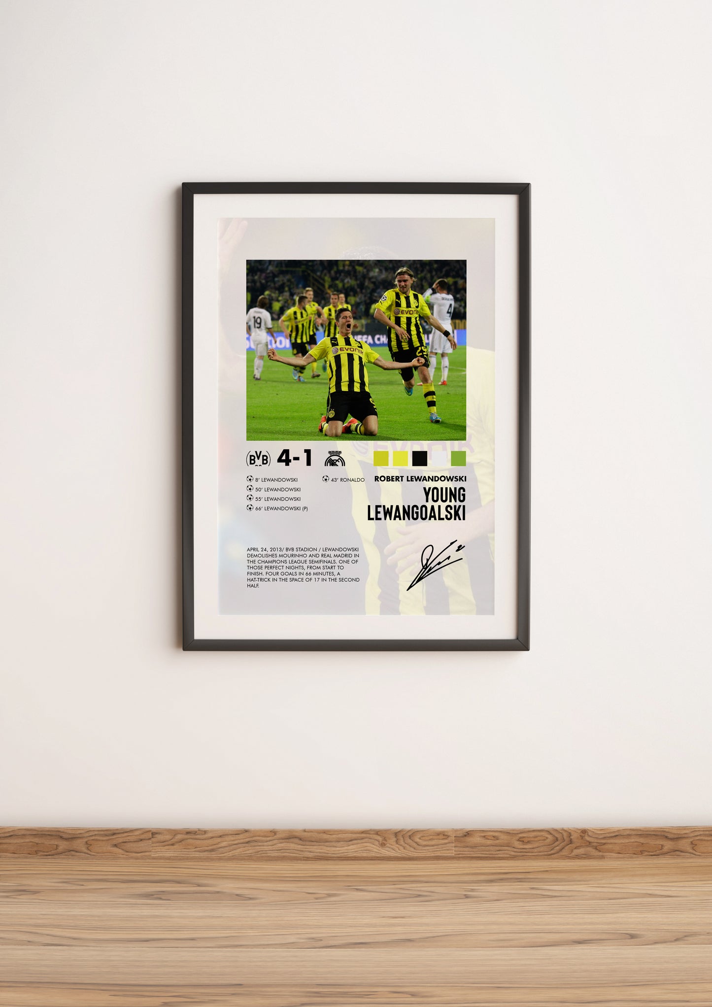 Borussia Dortmund-Real Madrid 4-1 poster