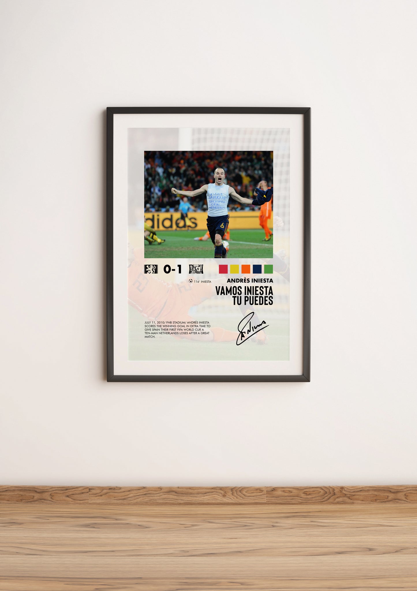Netherlands-Spain 0-1 poster