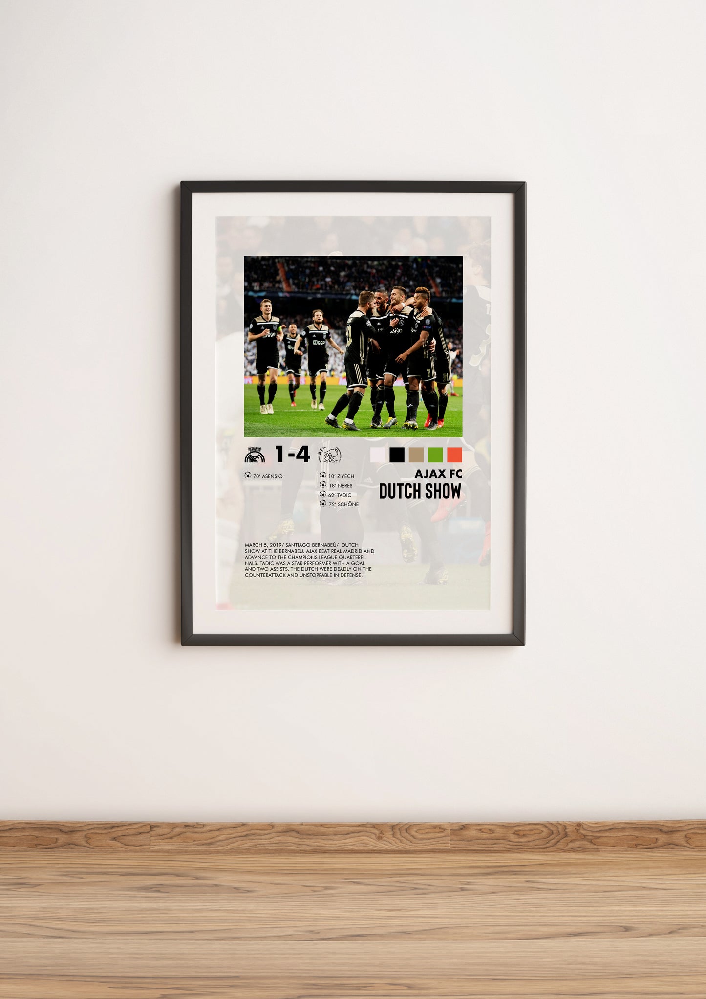 Real Madrid-Ajax 1-4 poster