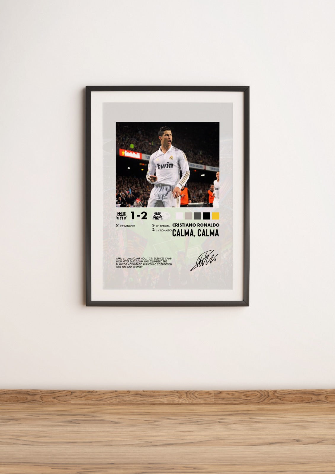 Barcelona-Real Madrid 1-2 poster