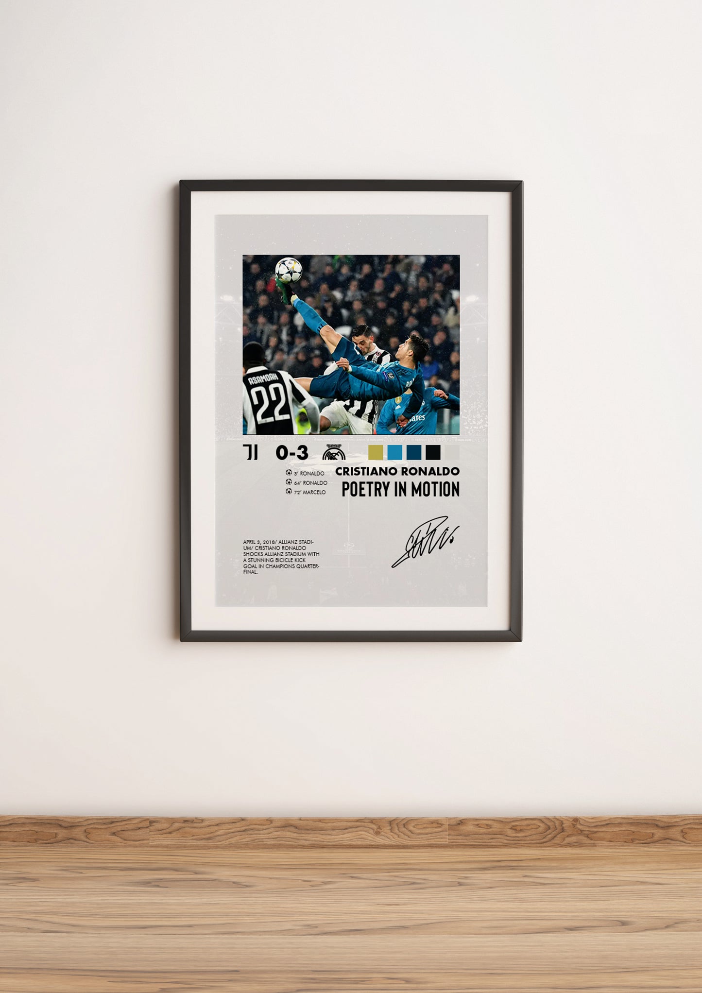Juventus-Real Madrid 0-3 poster