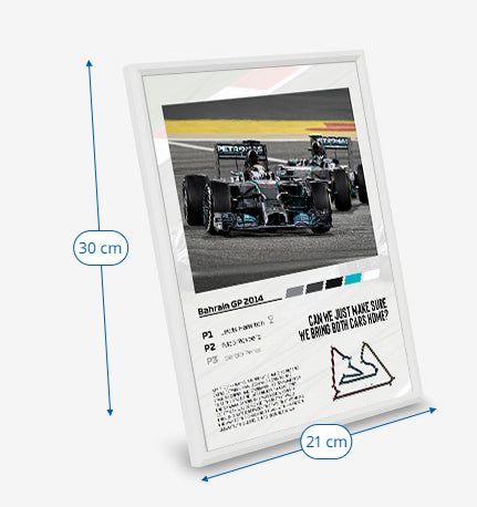 (F1) Bahrain GP 2014 Hamilton vs Rosberg poster