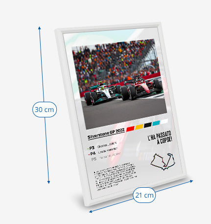 (F1) Silverstone GP 2022 Leclerc at Copse poster