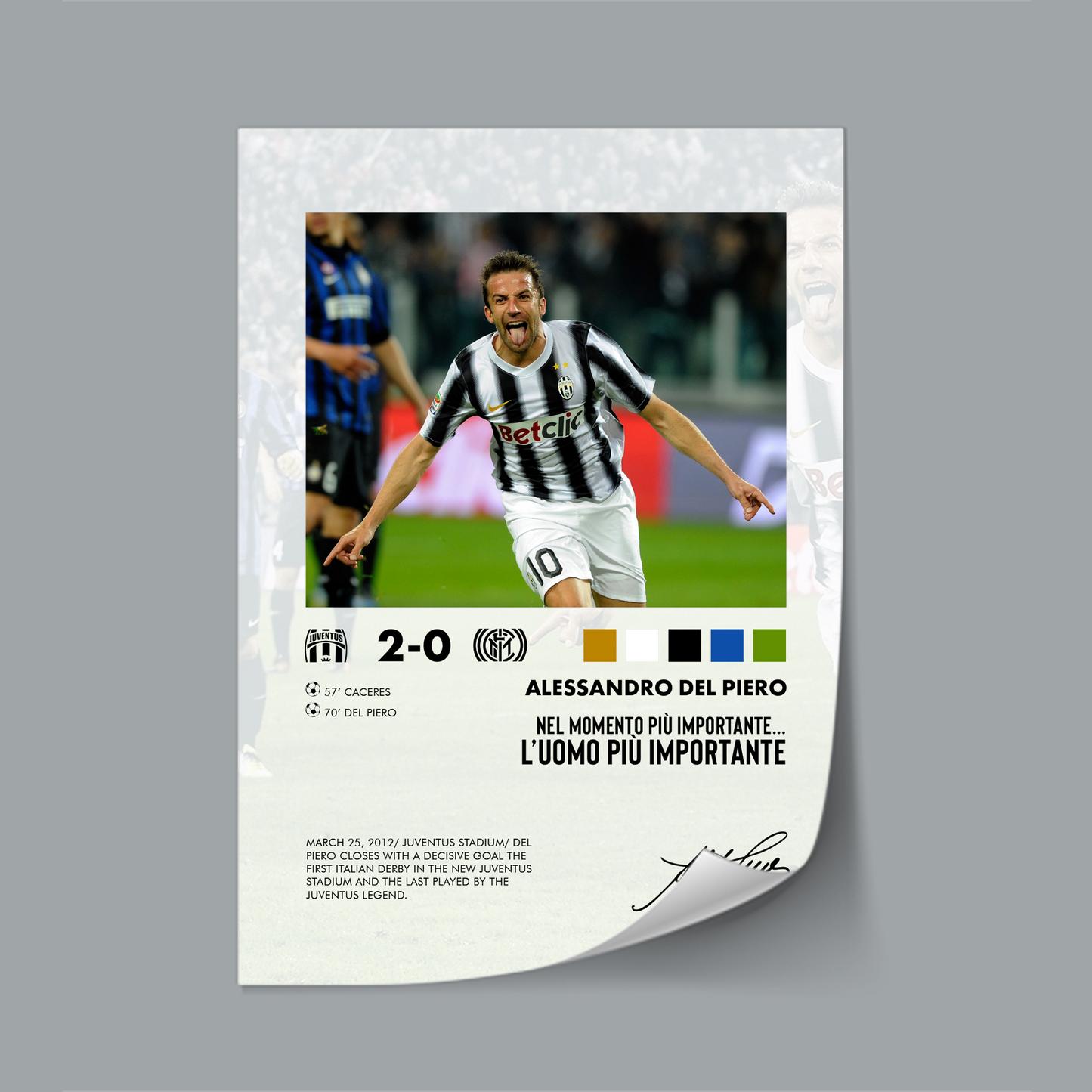 Juventus-Inter 2-0 poster