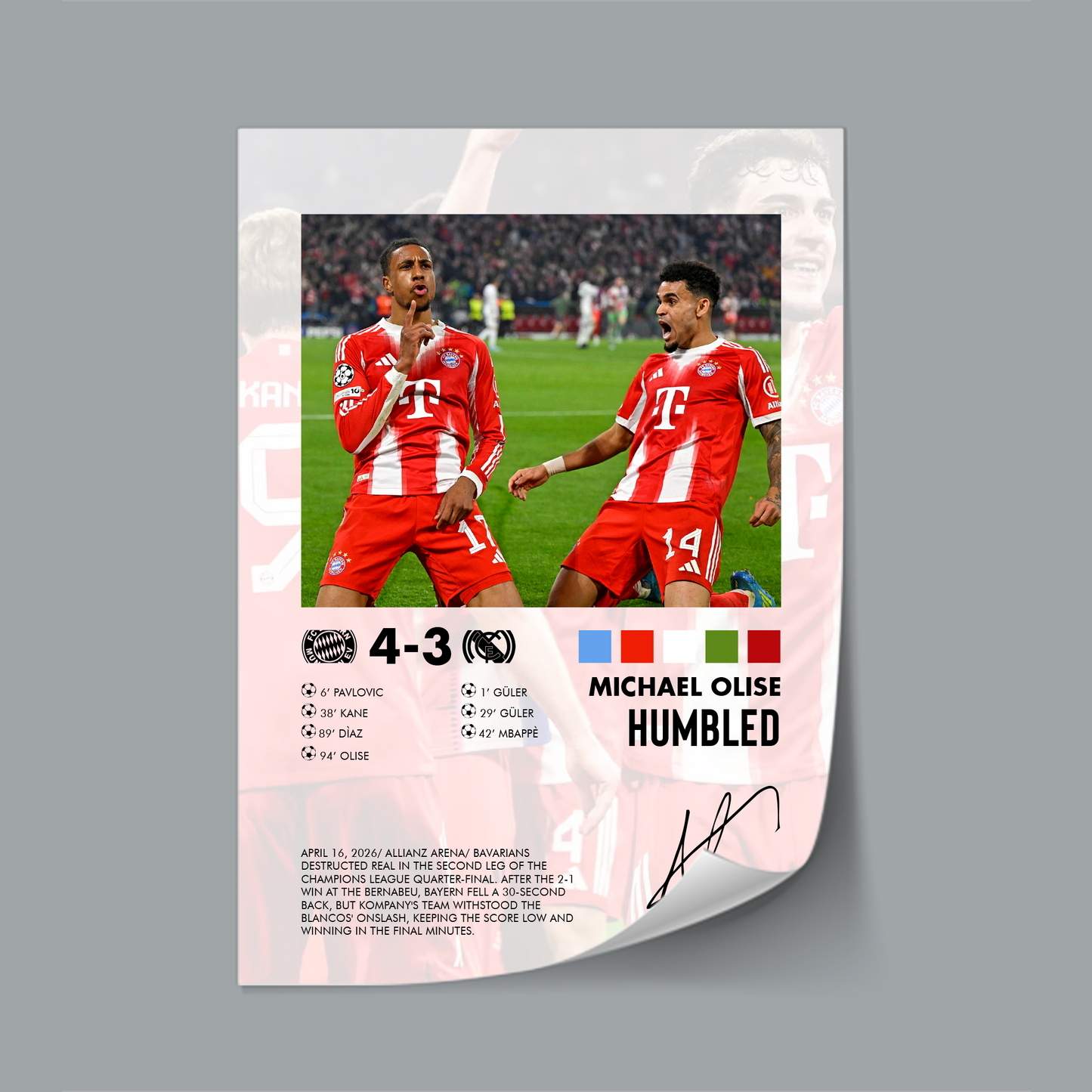 Bayern Munich-Real Madrid 4-3 poster