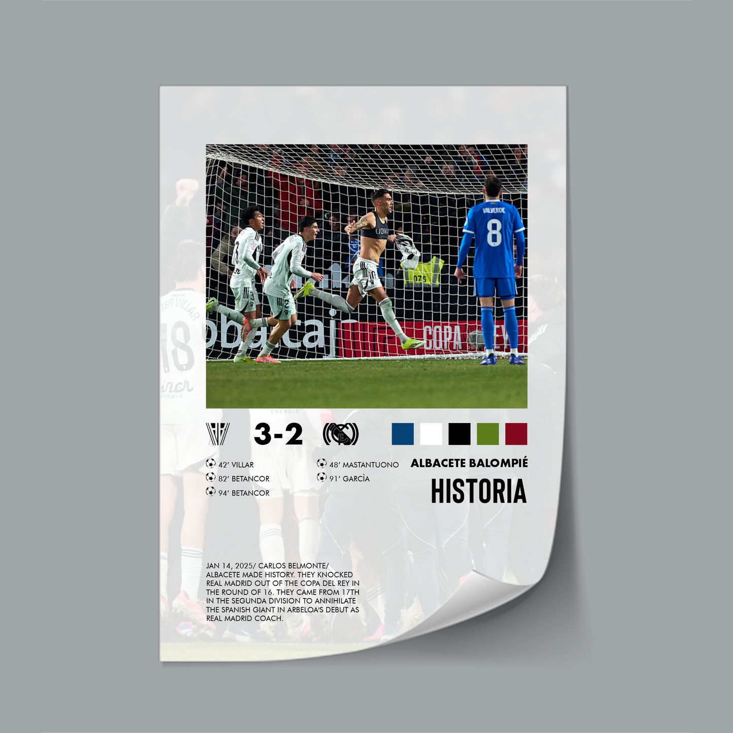 Albacete-Real Madrid 3-2 poster