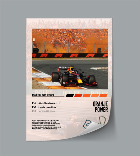(F1) Dutch GP 2021 Verstappen poster
