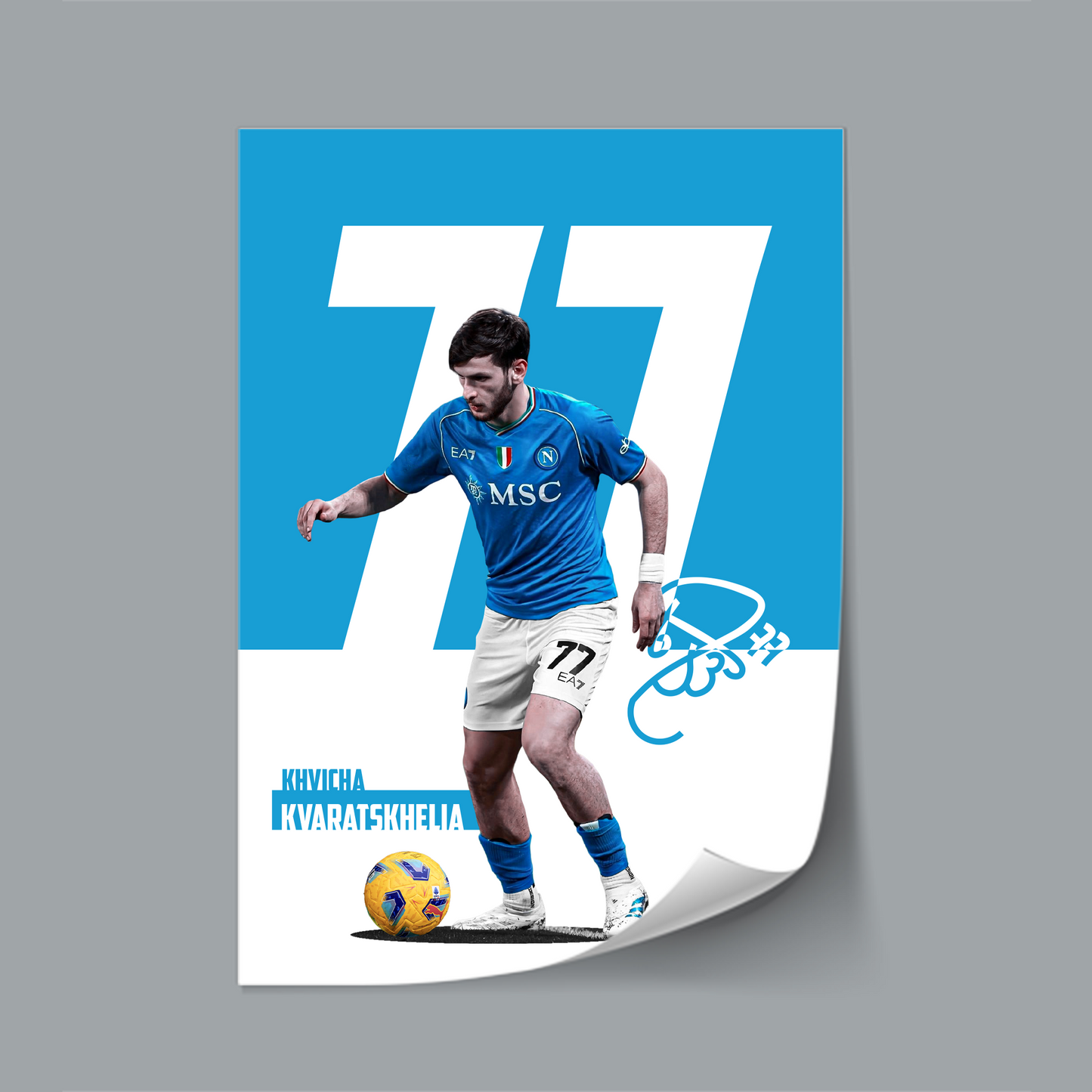 (Player) Khvicha Kvaratskhelia poster