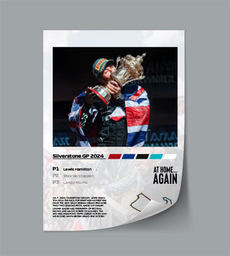 (F1) Silverstone GP 2024 Lewis Hamilton poster