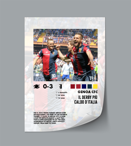 Sampdoria-Genoa 0-3 poster