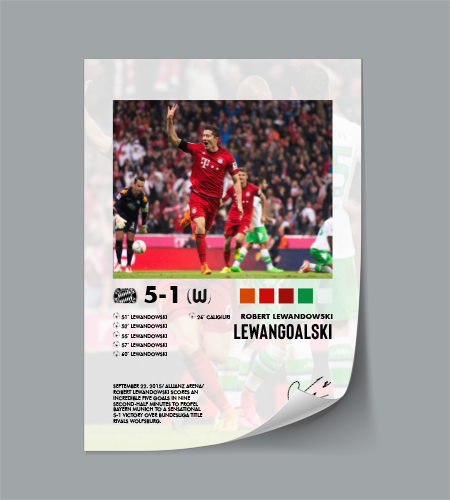 Bayern Munich-Wolfsburg 5-1 poster