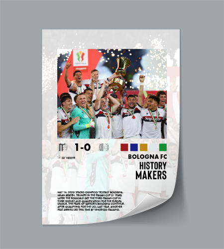Bologna-Milan 1-0 poster