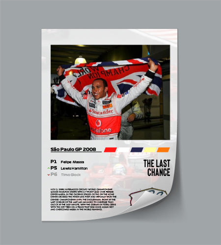 (F1) San Paolo GP 2008 Lewis Hamilton poster