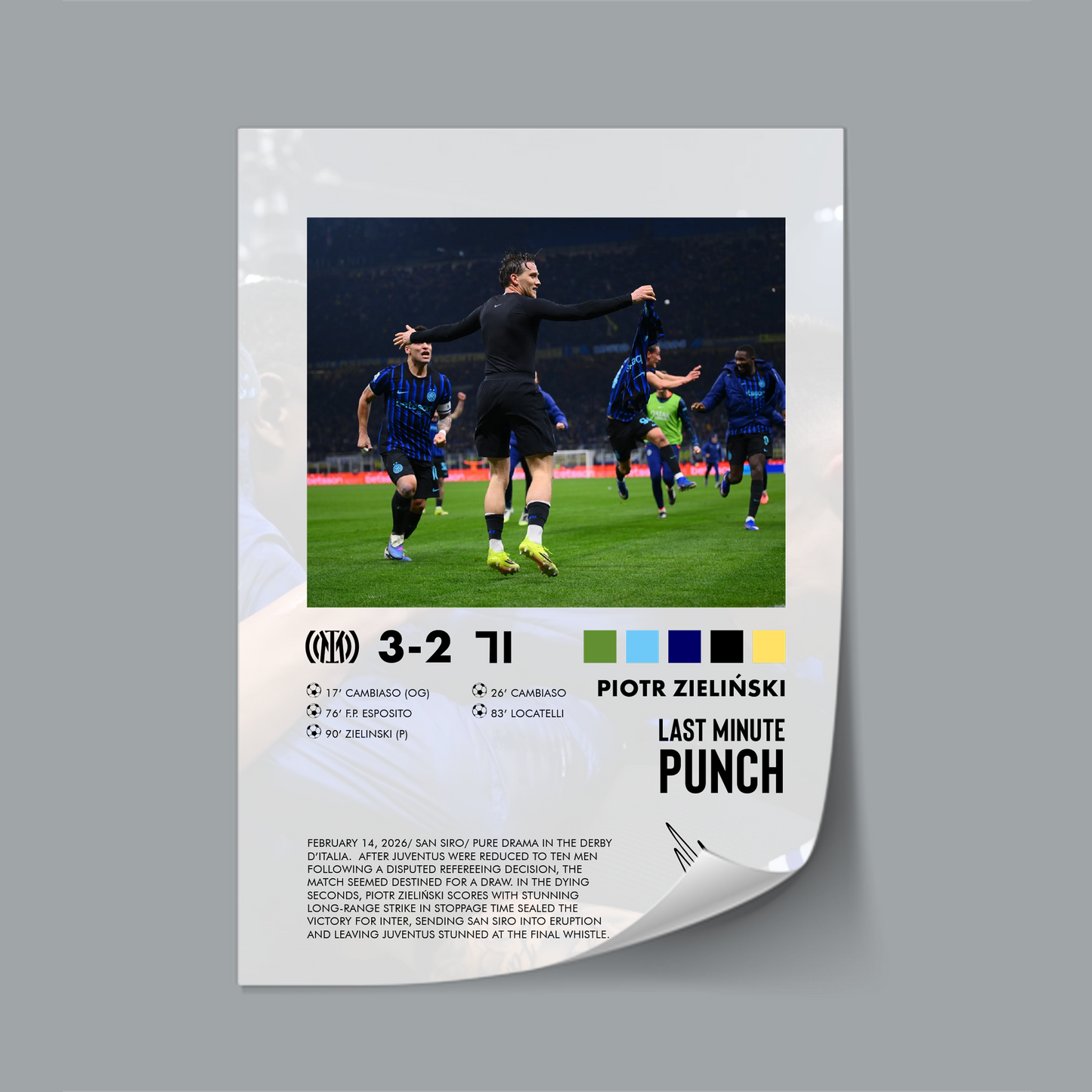 Inter-Juventus 3-2 poster