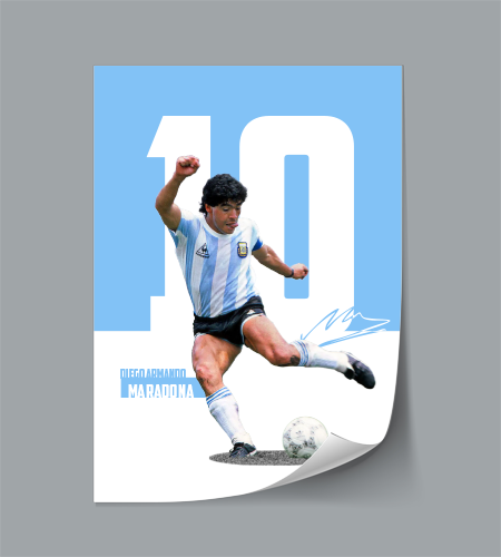 (Player) Diego Armando Maradona poster