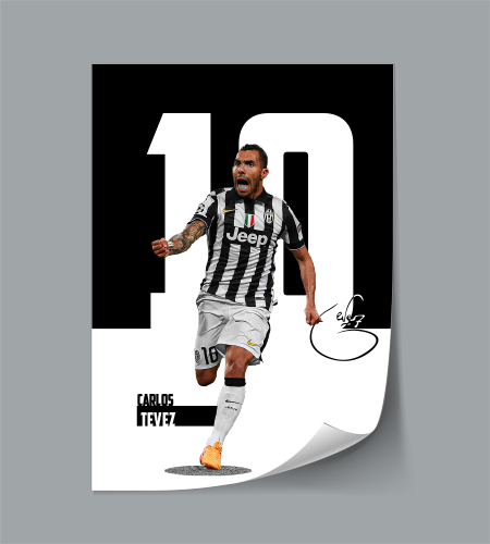 (Player) Carlos Tevez poster