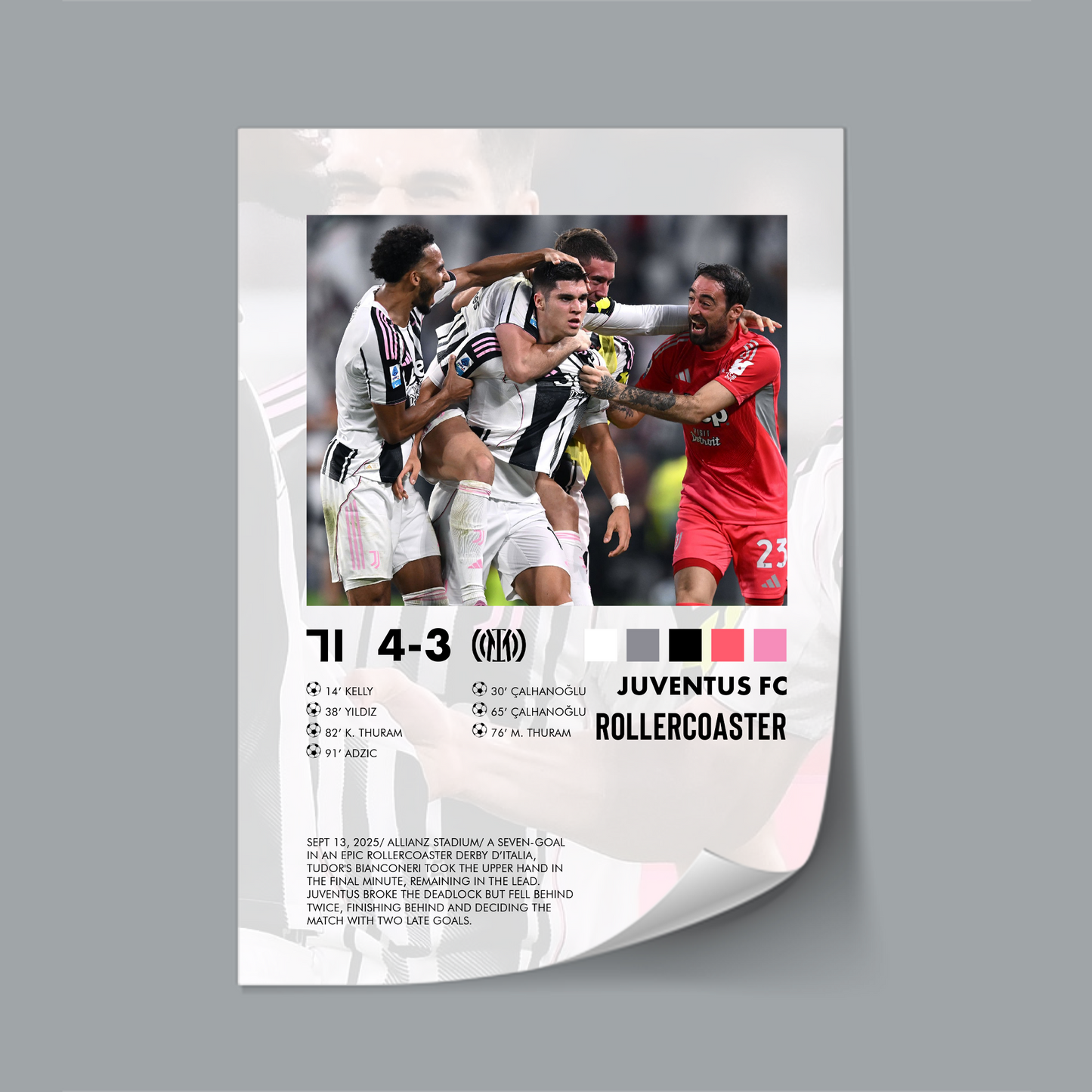 Juventus-Inter 4-3 poster