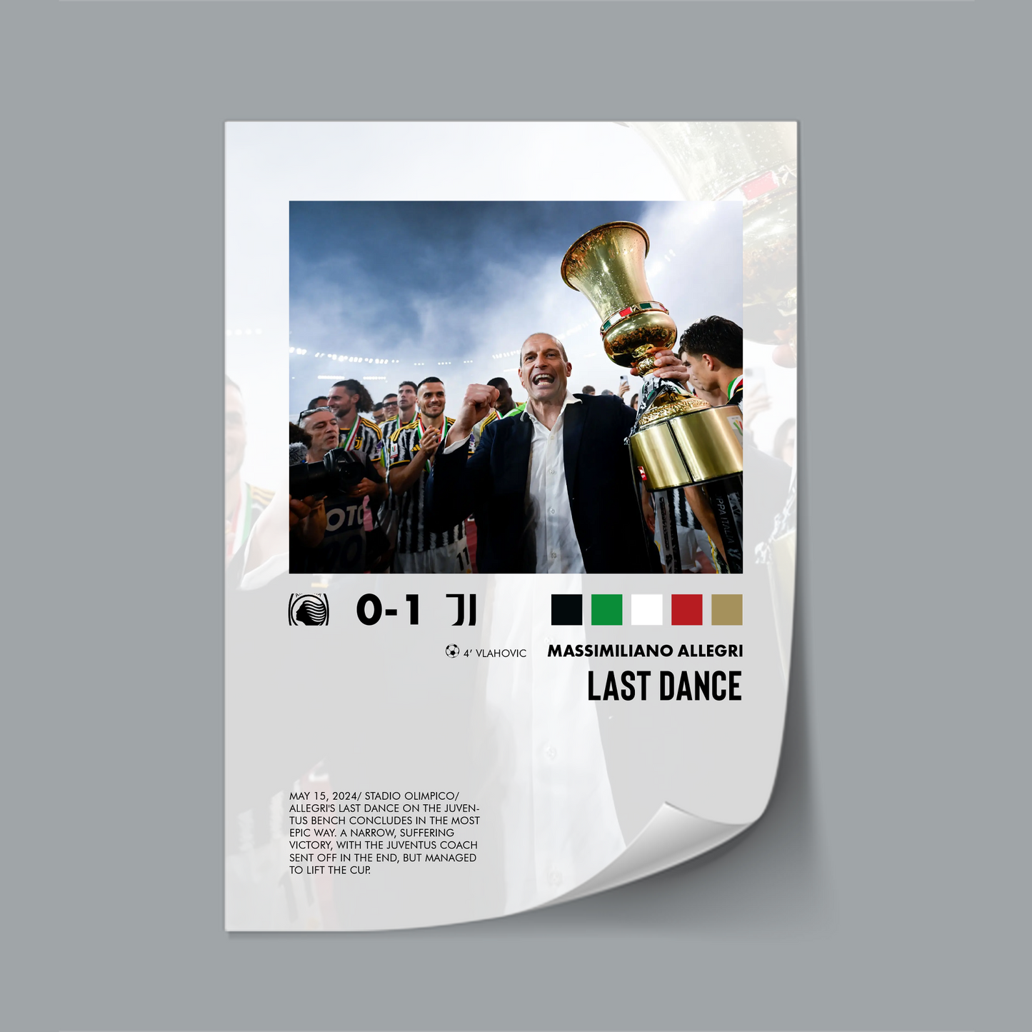 Atalanta-Juventus 0-1 poster