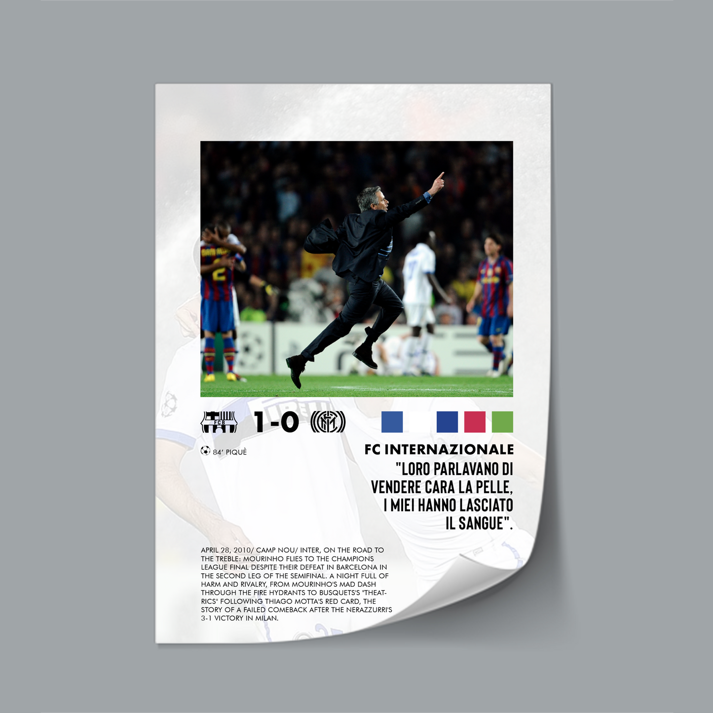 Barcellona-Inter 1-0 poster