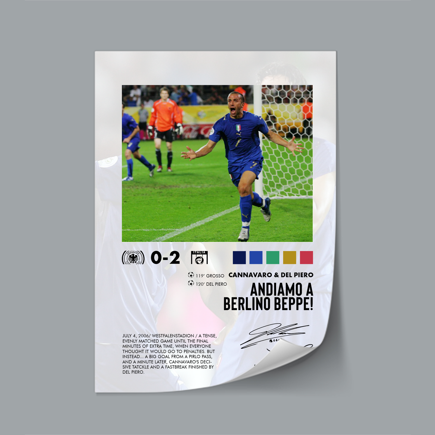 Germany-Italy 0-2 poster