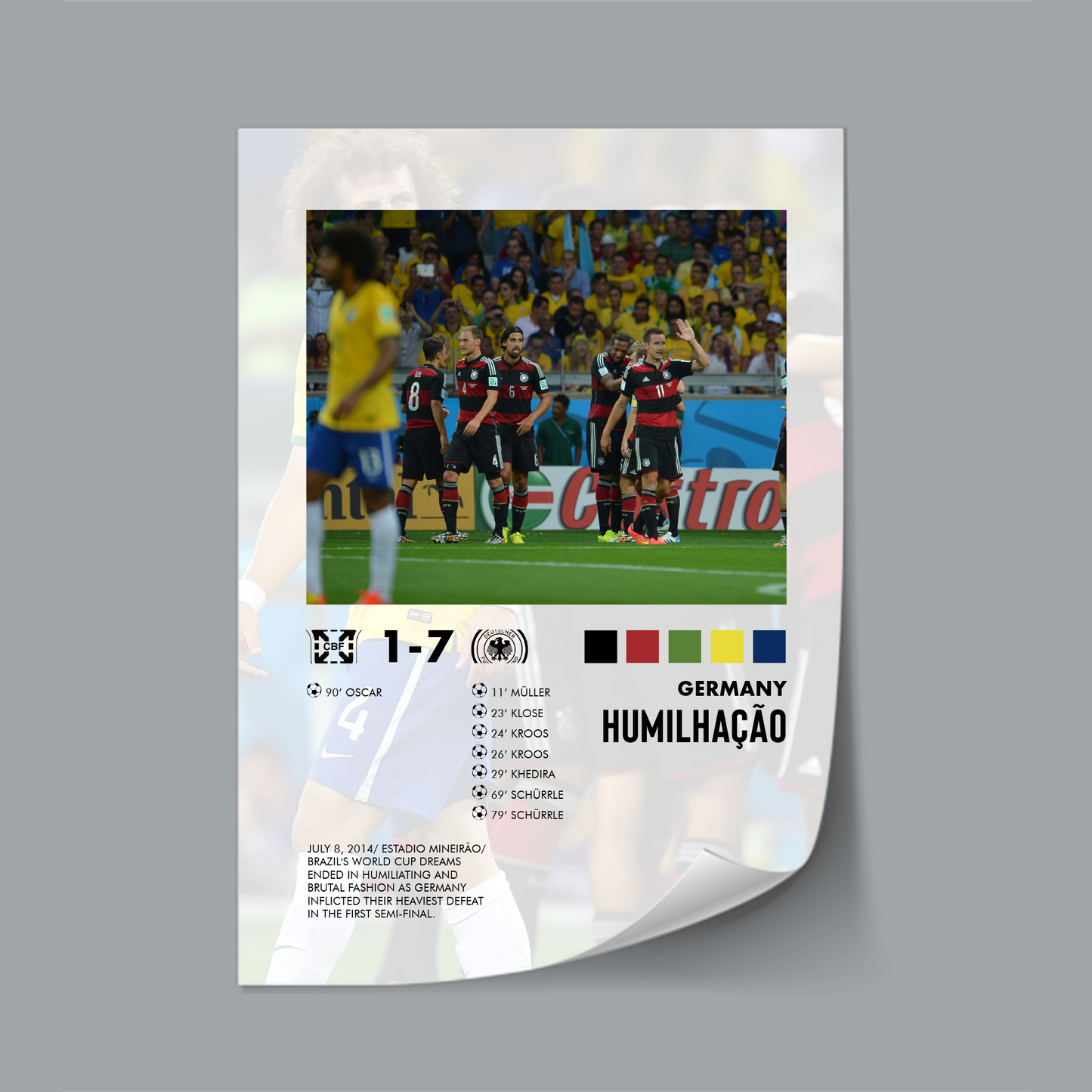Brasil-Germany 1-7 poster