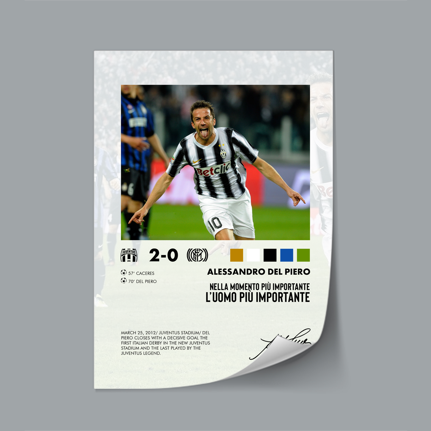 Juventus-Inter 2-0 poster