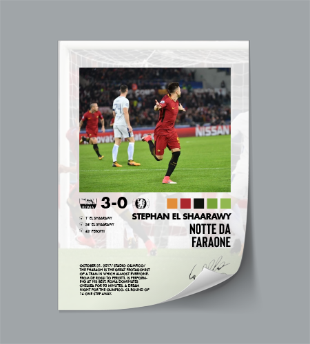 Roma-Chelsea 3-0 poster