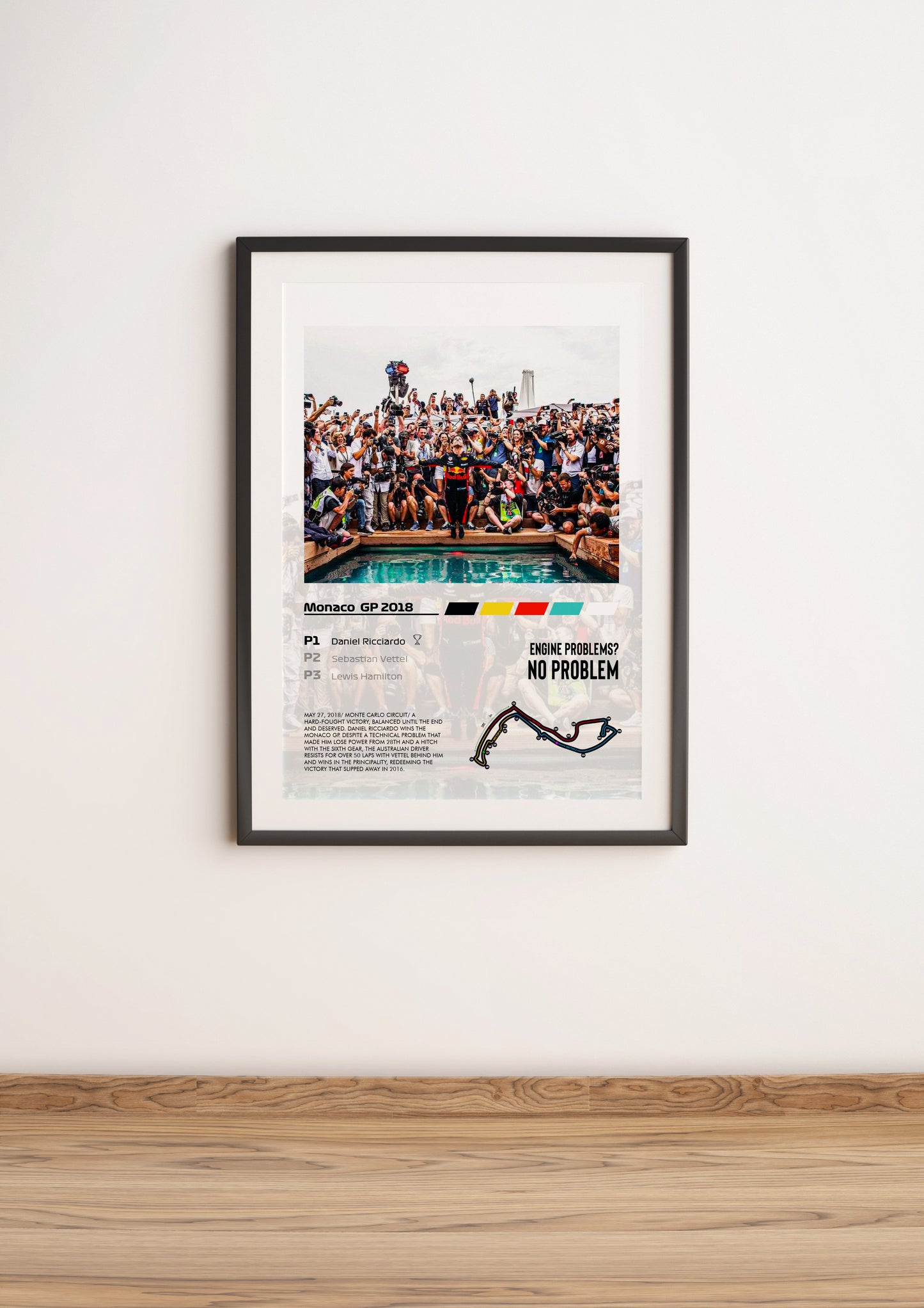 (F1) Monaco GP 2018 Daniel Ricciardo poster