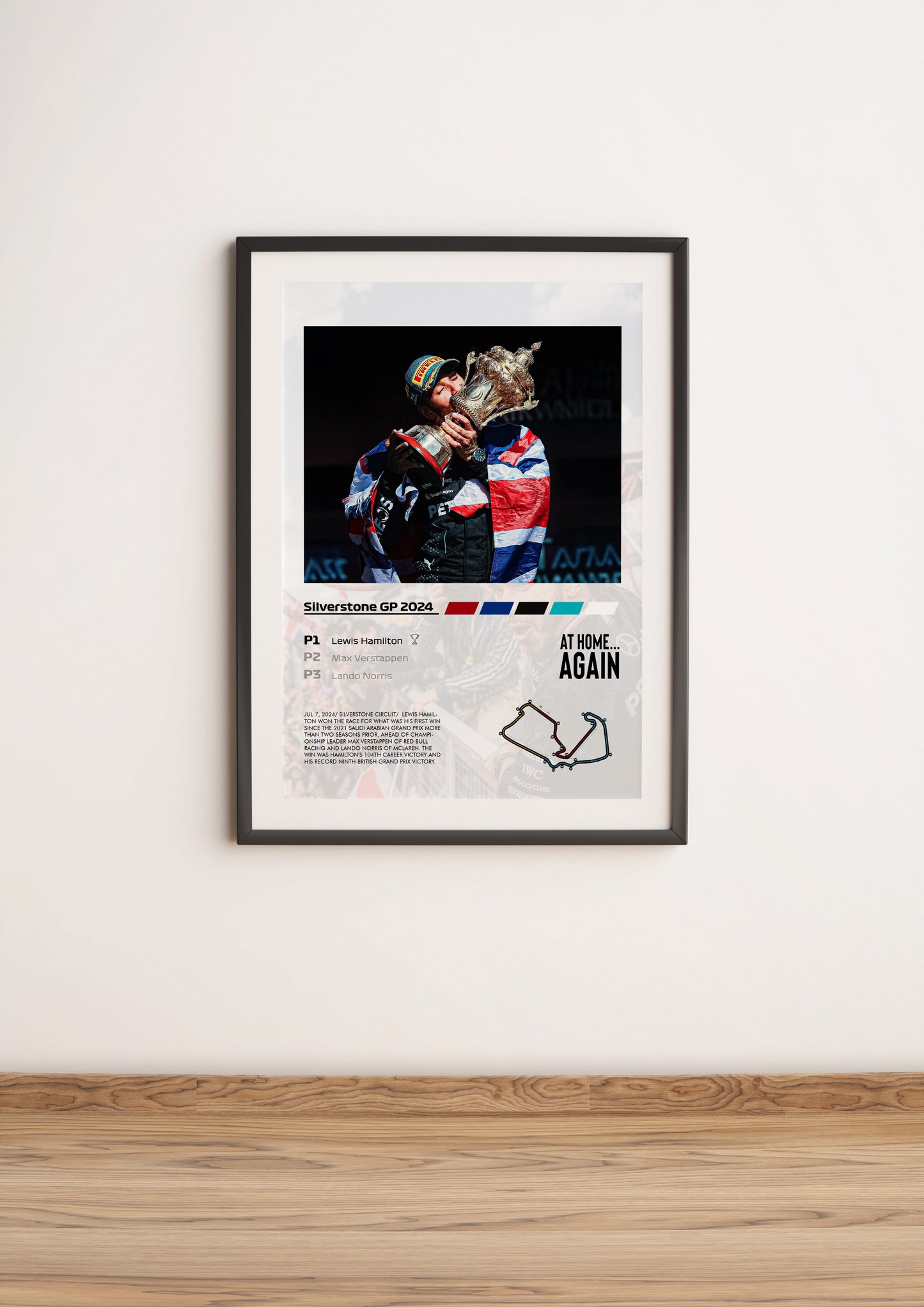 (F1) Silverstone GP 2024 Lewis Hamilton poster