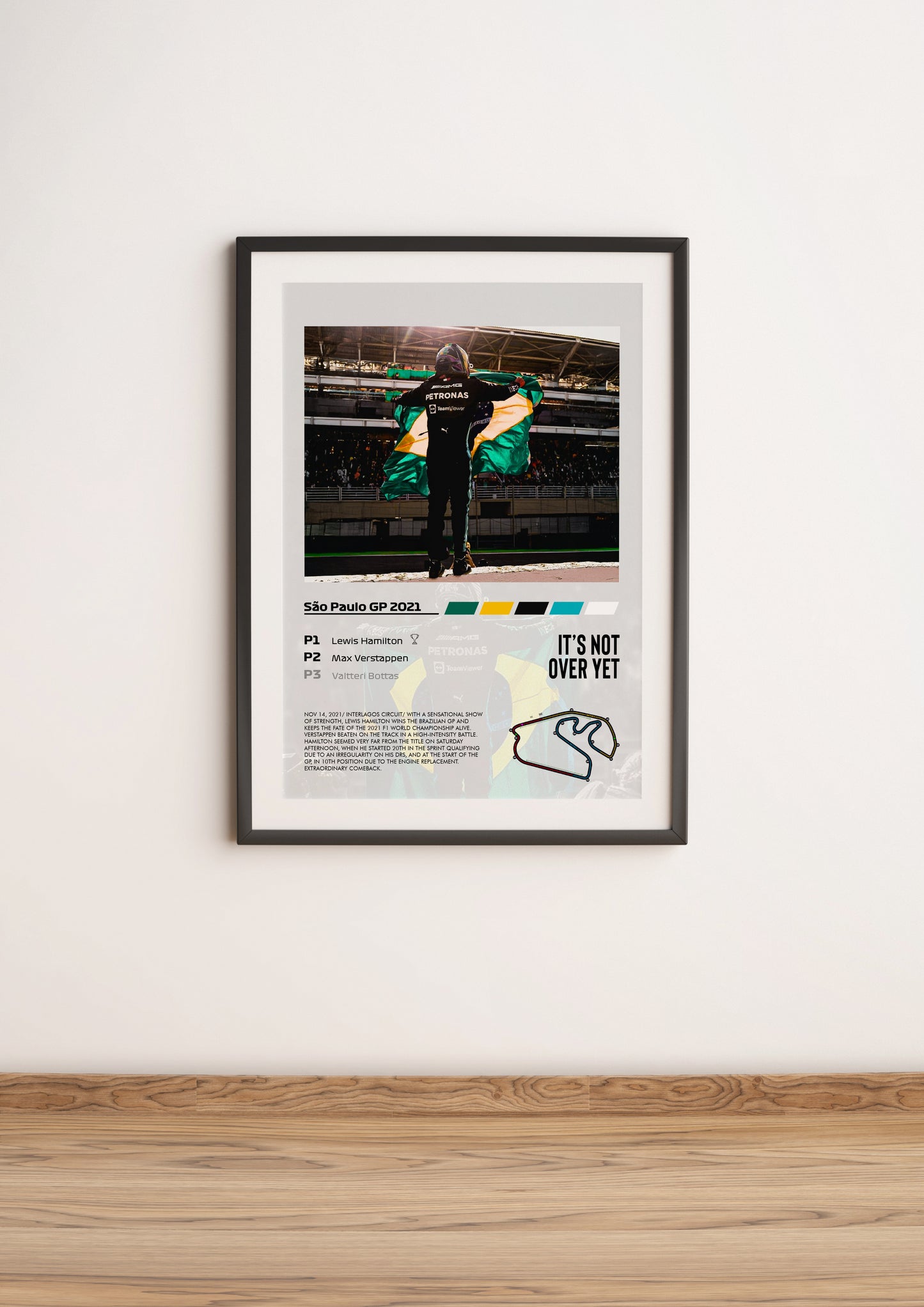 (F1) San Paolo GP 2021 Lewis Hamilton poster