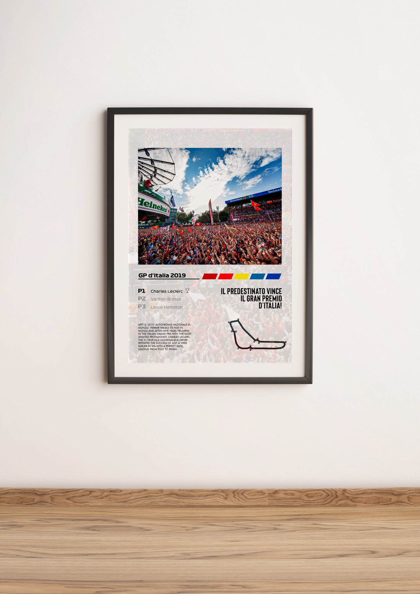 (F1) Monza GP 2019 Charles Leclerc poster