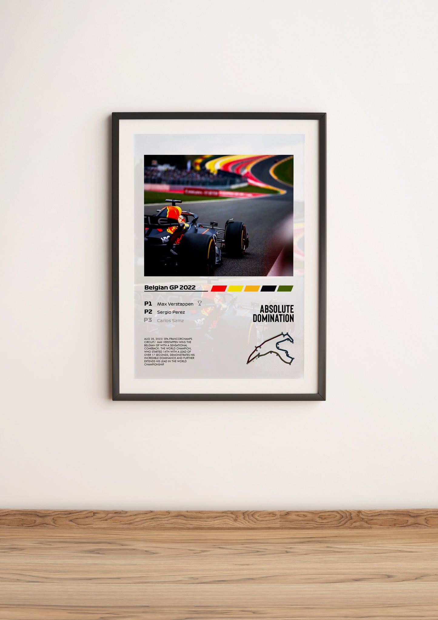 (F1) Belgium GP 2022 Verstappen poster