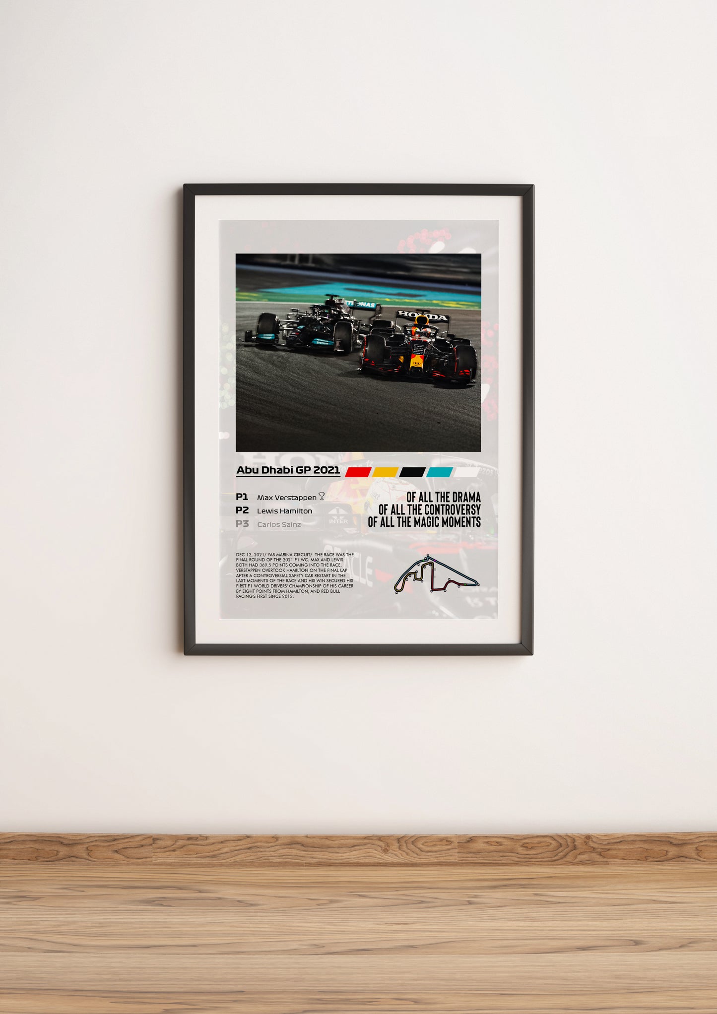 (F1) Abu Dahbi GP 2021 Hamilton vs Verstappen poster