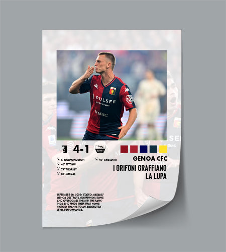 Genoa-Roma 4-1 poster