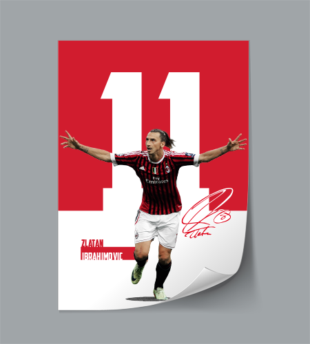 (Player) Zlatan Ibrahimovic poster