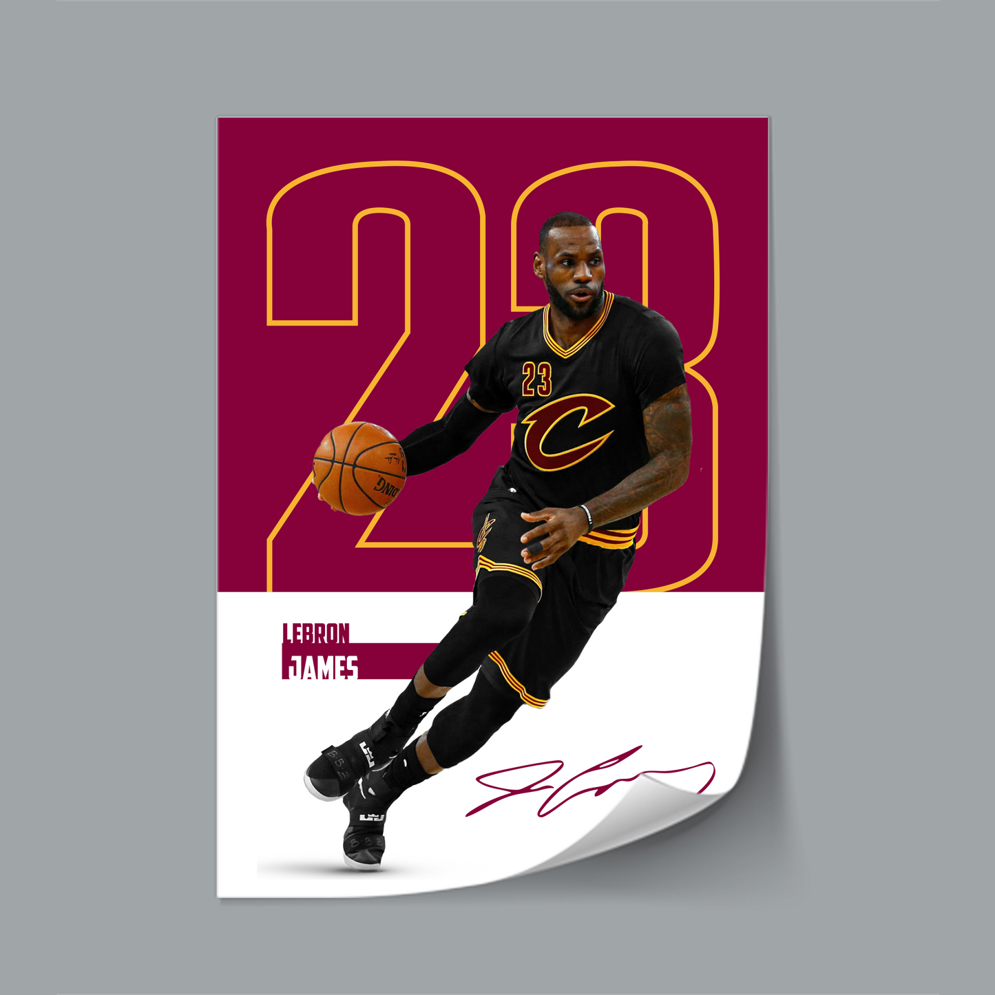 (NBA Player) LeBron James poster