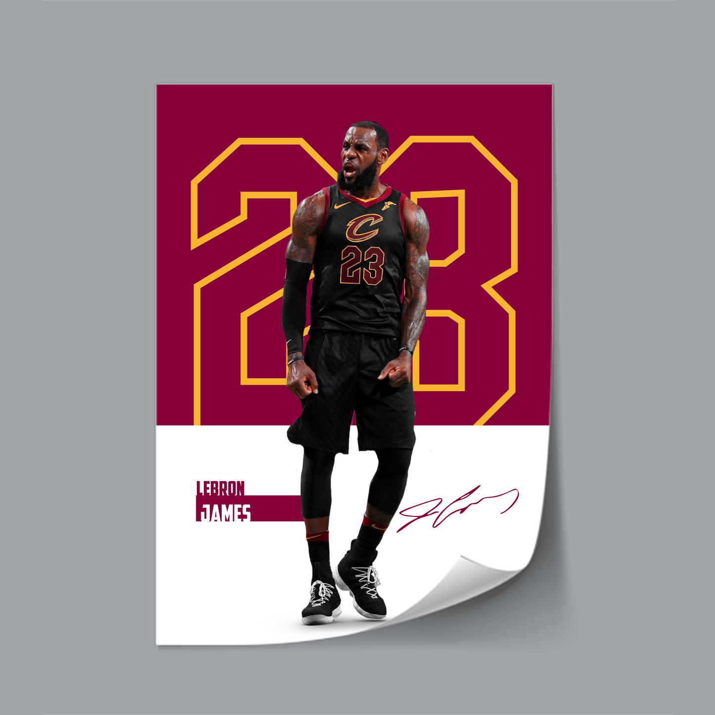 (NBA Player) LeBron James poster