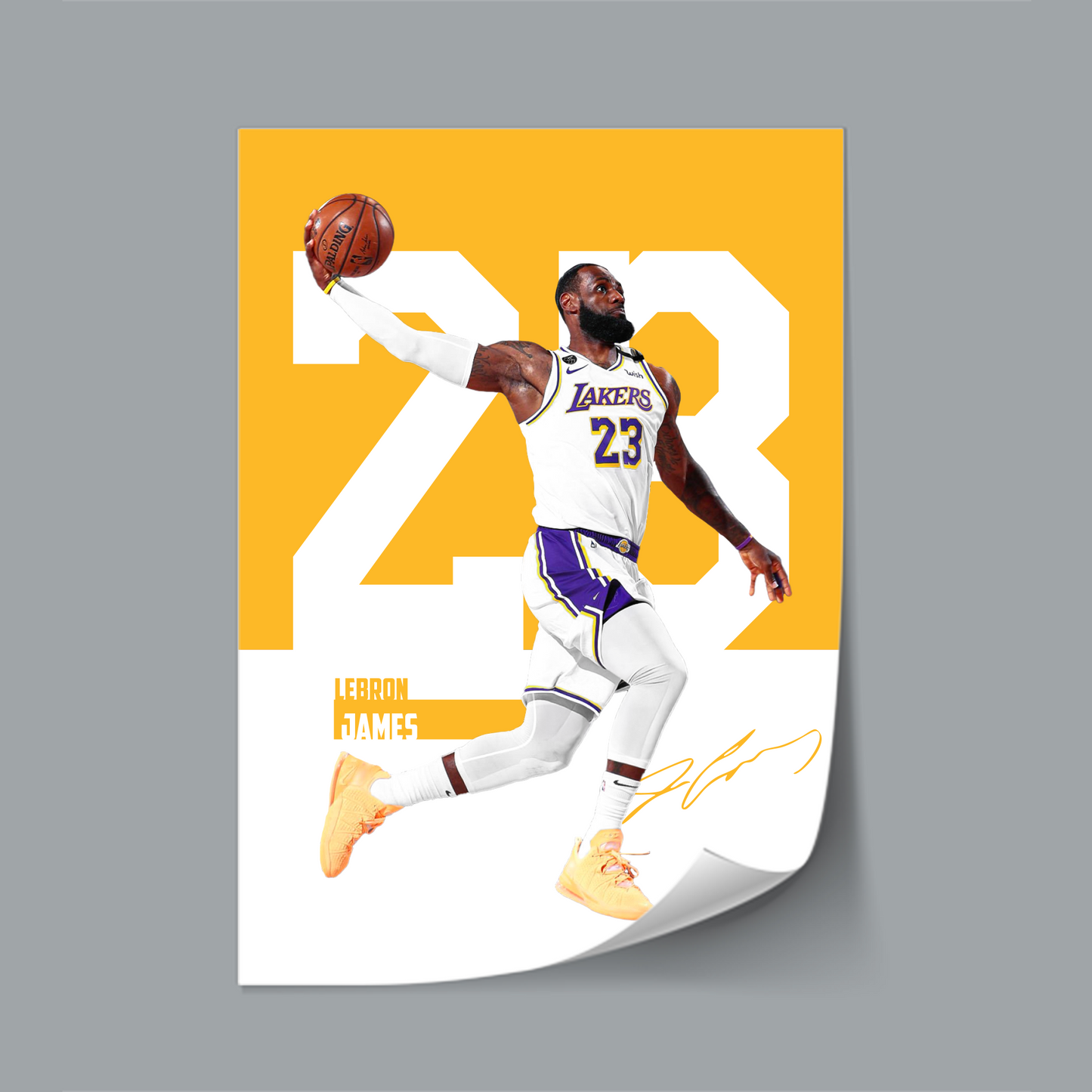 (NBA Player) LeBron James poster