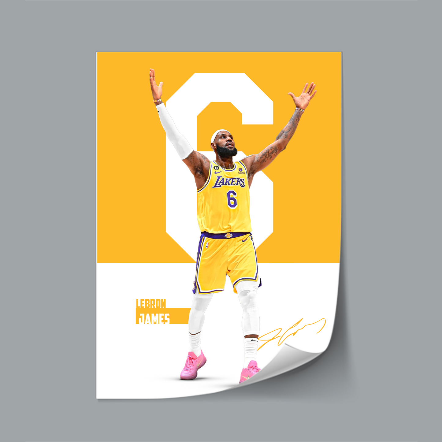 (NBA Player) LeBron James poster