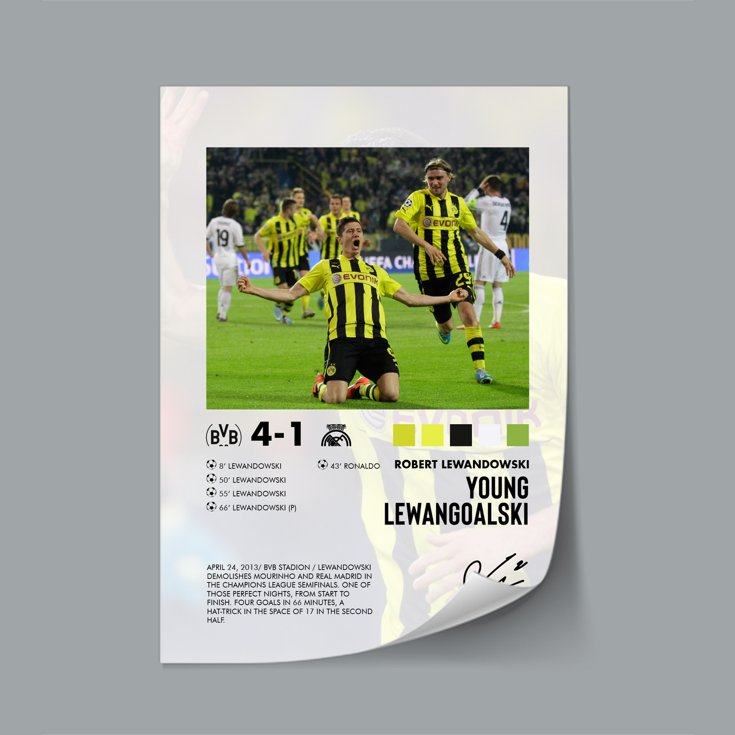 Borussia Dortmund-Real Madrid 4-1 poster